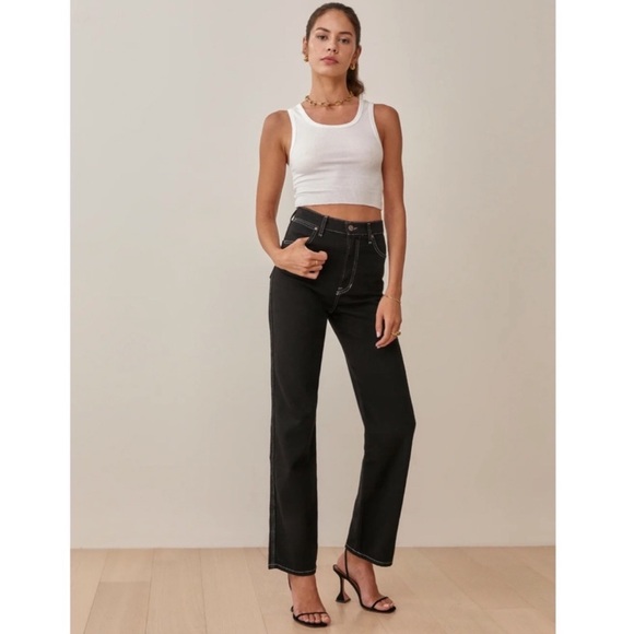 Reformation Denim - Reformation Cowboy High Rise Straight Jeans